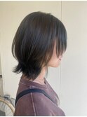 顔周りカット◯ボブウルフ◯オリーブグレージュ◯ボブレイヤー
