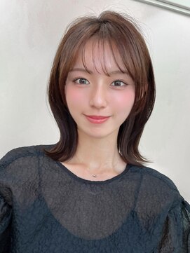 アフロート エル 大阪(AFLOAT L) 【20代30代】顔周りレイヤー/ココアベージュ/ショコラブラウン