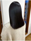 髪質改善トリートメント 美髪 黒髪 切りっぱなし 20代 縮毛矯正