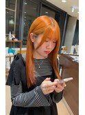 オレンジカラー暖色カラーハイトーンカラー