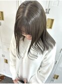 ブリーチなしダブルカラー×オリーブグレージュ