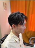 刈り上げセンターパート