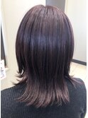 髪質改善カラー　ピンクバイオレット