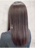 大人可愛い美人くすみカラーアッシュグレーベージュ