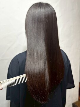 リコ 池袋東口店(Liko) 髪質改善ストレート 艶髪 ダークブラウン 透明感カラー 20代