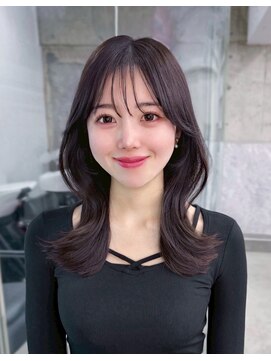 フィヴェント(Fivent) 美髪韓国レイヤーイメチェン夏ハイライトカラーくびれヘア