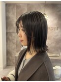 切りっぱなしボブ