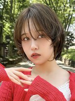 ロンドエニカ 大宮(Lond enika)&nbsp;グランマッシュ/細めハイライト/ショート/白髪ぼかし/前髪/大宮