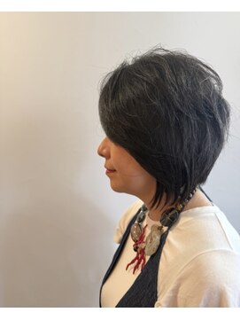 ピュアソウル(Pure Soul) くせ毛を活かすレイヤーボブ　NYドライカット