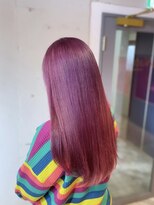 ナチュラル 渋谷店(Natural)&nbsp;ピンクパープル／ピンク／ブリーチダブルカラー／塩基性カラー