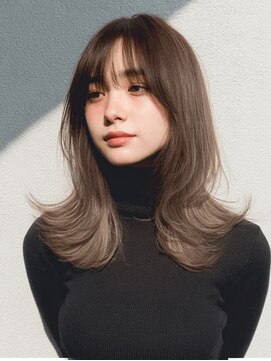 ダル 渋谷/表参道(DAL.) ハッシュカットミディアムレイヤーシャギー韓国ヘア