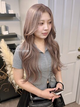 Ｅｍｂｅｌｌｉｒ.2nd ブリーチ/ダブルカラー/ブリーチなしダブルカラー/ケアブリーチ lavender greige♪