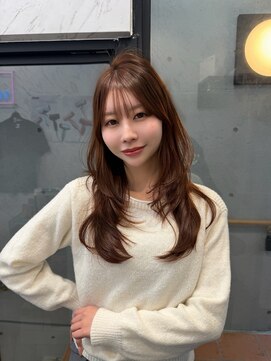 ドットニュー 横浜店(dot.nyu) 【艶カラー×顔周りカット】韓国/韓国ヘア/横浜/横浜駅/学割