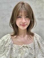 ロンドネートゥル 新潟(Lond naitre)&nbsp;新潟／くびれヘアー／レイヤー／顔まわり／赤みなしベージュ