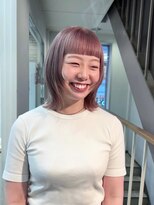 ディーボーイ 下通本店(D-BOY) ホワイトピンクベージュ×ハッシュカット