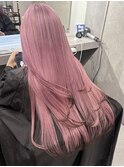 【エンドカラー】ホワイトピンク×ブラウン
