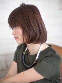 大人可愛いボブ×シースルー
