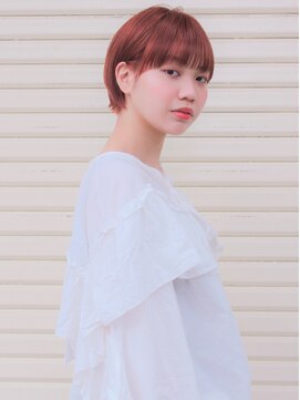 エイム 下北沢(aim) くすみカラーシア―ピンクマッシュボブ