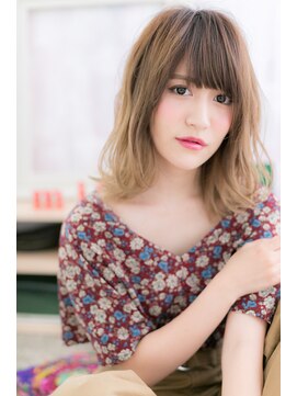 ヘアアンドビューティー ミック(Hair & Beauty miq) インナーハイライト外国人風なみなみウェーブ抜け感ヘアa1