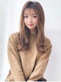 《Agu hair》愛されベージュ×毛先レイヤーロング