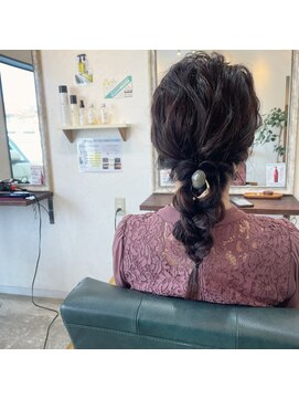 ドロップ(DROP) Hair set 、Hair arrange、ダウンスタイル