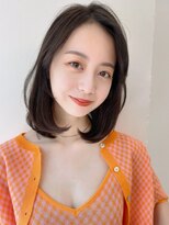 【HONEY渋谷】オフィスでかわいい内巻きロブ×ソフトグレージュ