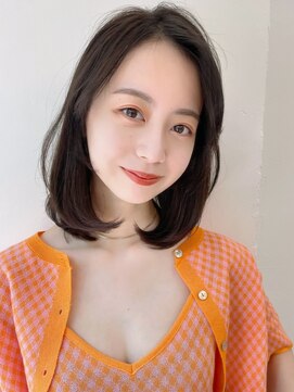 ハニーシブヤ(HONEY shibuya) 【HONEY渋谷】オフィスでかわいい内巻きロブ×ソフトグレージュ