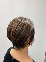 ユキオ オブ ヘアー(YUKIO of Hair) 20代30代大人可愛い小顔ボブ前下がりショートハイライト