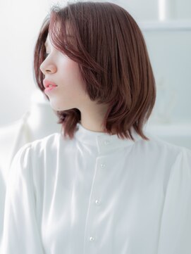 カバーヘア 上尾西口店(COVER HAIR) センターパートピンクレッド小顔こなれヘアa上尾20代30代40代!