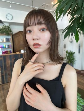ベル 銀座並木通り店(Belle) 【顔周りレイヤー】人気ミディアムヘア＊