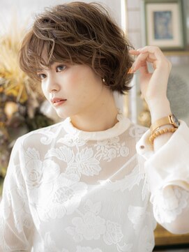 カバーヘアアンドスパ ブリス 浦和(COVER HAIR&SPA bliss) フレンチカジュアル小顔くせ毛風ボブパーマa浦和20代30代40代