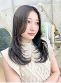 韓国レイヤー/韓国風/顔周り/髪質改善/黒髪/ブリーチなし 立川