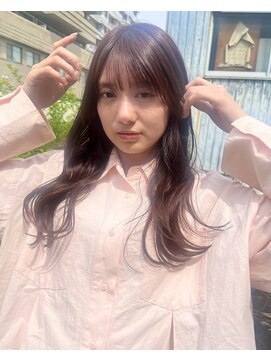 スリーヌーン(THREE noon) 春カラー×ゆるふわ巻き