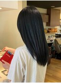 黒髪ロングストレート