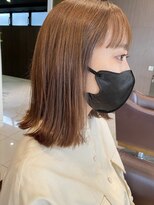 フロア(FLOOR)&nbsp;切りっぱなしbob×やわらかベージュ