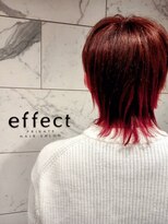 エフェクト 横浜(effect) ブリーチ→カラーバター(レッド)