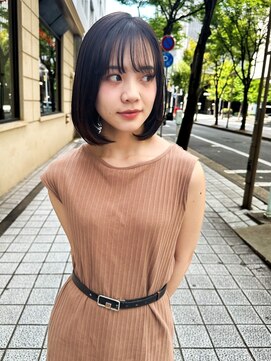 メリケンビューティーパーラー コウベ(MERICAN BEAUTY PARLOR KOBE) 似合わせカット大人可愛い小顔黒髪ボブ