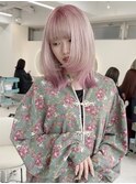 マカロンカラーピンクブロンド（ブリーチ２回以上）