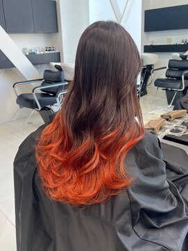 アライブ キチジョウジ(ALIVE Kichijoji) 【ALIVE吉祥寺】オレンジブラウングラデーションカラー