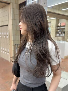 パークレーン アイス イヴェン(park lane ICI yeven) ブリーチなしカラー　ブラウン　マロンカラー　透明感/momoka