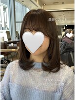 アフロート ギンザ(AFLOAT GINZA) ミディアム レイヤー ワンカール 顔まわり