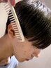 【曲がる縮毛矯正（全体）＋メンズカット】全体を自然な仕上がりに◎