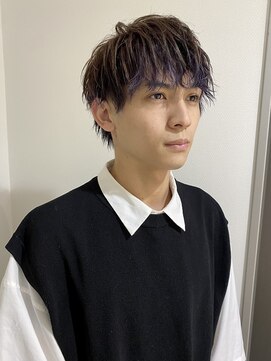 ユーフォリア 渋谷グランデ(Euphoria SHIBUYA GRANDE) ラウンドマッシュ　デザインカラー　インナーカラー