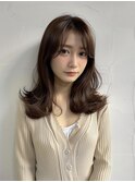 ゆるふわ外ハネウェーブ×アッシュブラウン