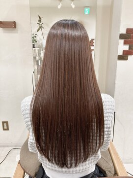 セレスト 三宮店(CELESTE) premiumストレートロング＆イノアカラー/髪質改善