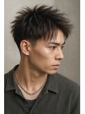 刈り上げショートアップバング