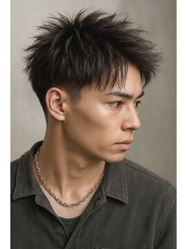 ゼロ 渋谷(XeRo) 刈り上げショートアップバング