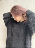 イメチェン/レッドブラウン/フルバング/似合わせカット/八王子駅