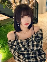 クム(kumu)&nbsp;【kumu】ミディアムレイヤー/顔周りカット/栄/名古屋