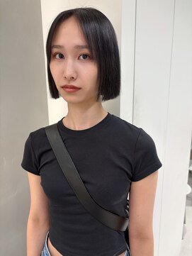 ソル 栄矢場町(SOL) ボブ　地毛風カラー　ワンカラー　透明感カラー